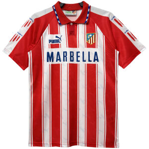 Mens Atletico Madrid Retro Home Jersey 1994/95