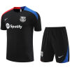 Mens Barcelona Short Training Suit Black 2024/25