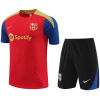 Mens Barcelona Short Training Suit Red 2024/25