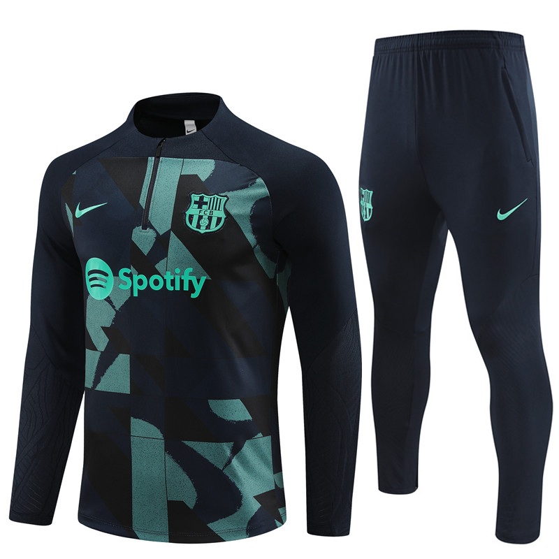 Mens Barcelona Training Suit Royal – Green 2023/24
