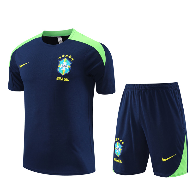 Mens Brazil Short Training Suit Royal 2024
