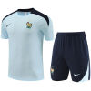 Mens France Short Training Suit Blueish 2024