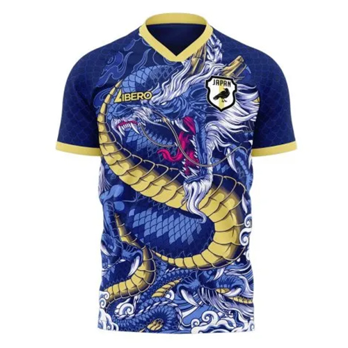 Herren Japan Anime Spezial Blauer Drache Trikot 2024