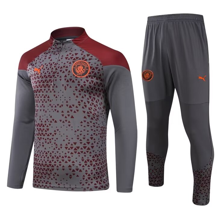 Mens Manchester City Training Suit Grey 2023/24
