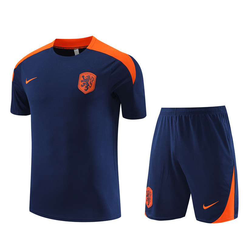 Mens Netherlands Short Training Suit Royal 2024