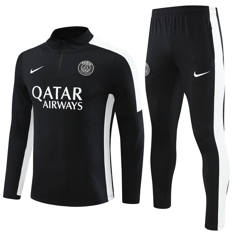 Mens PSG Training Suit Black 2023/24