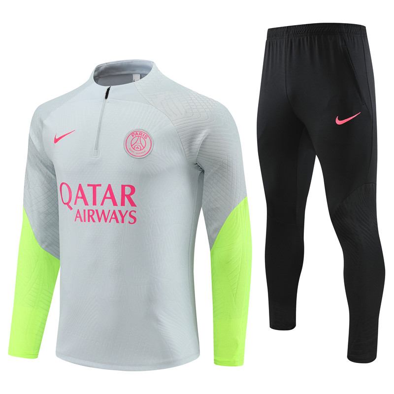 Mens PSG Training Suit Light Grey 2023/24