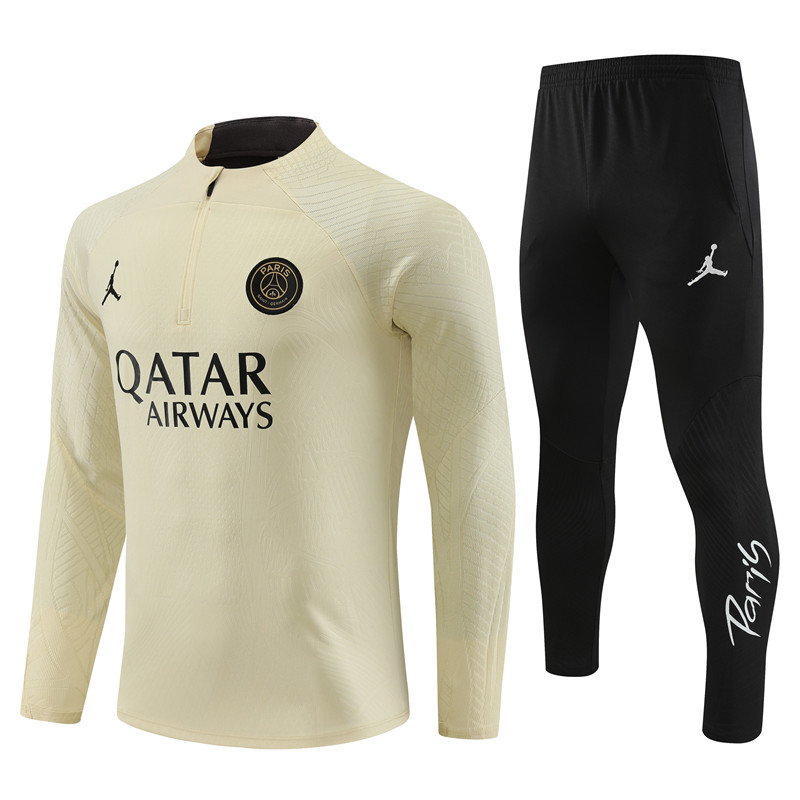 Mens PSG x Jordan Training Suit Beige 2023/24