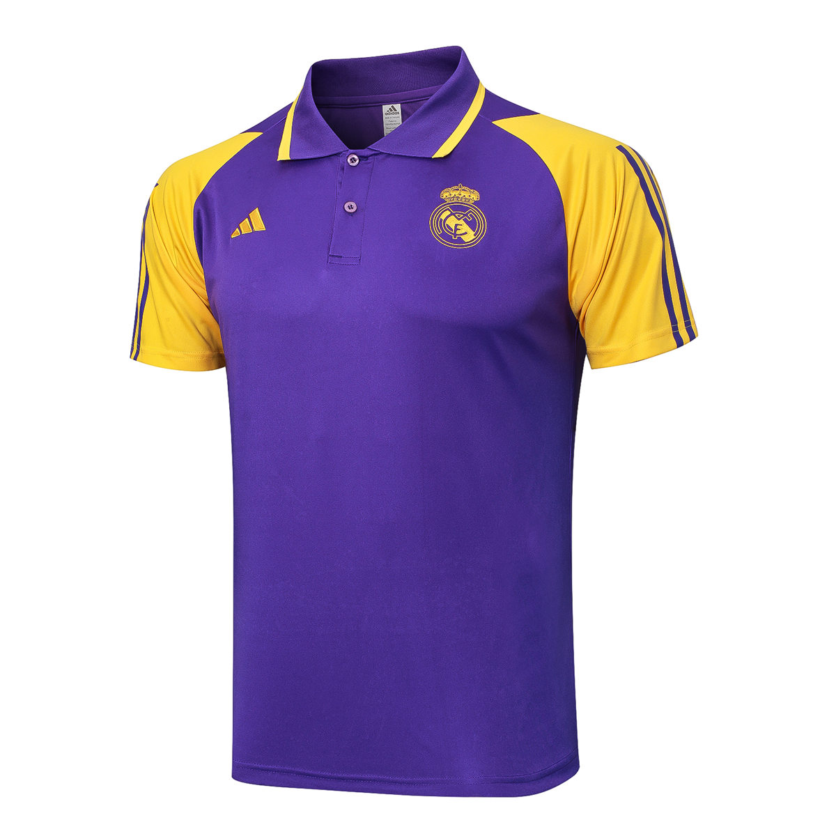 Mens Real Madrid Polo Shirt Purple 2023/24