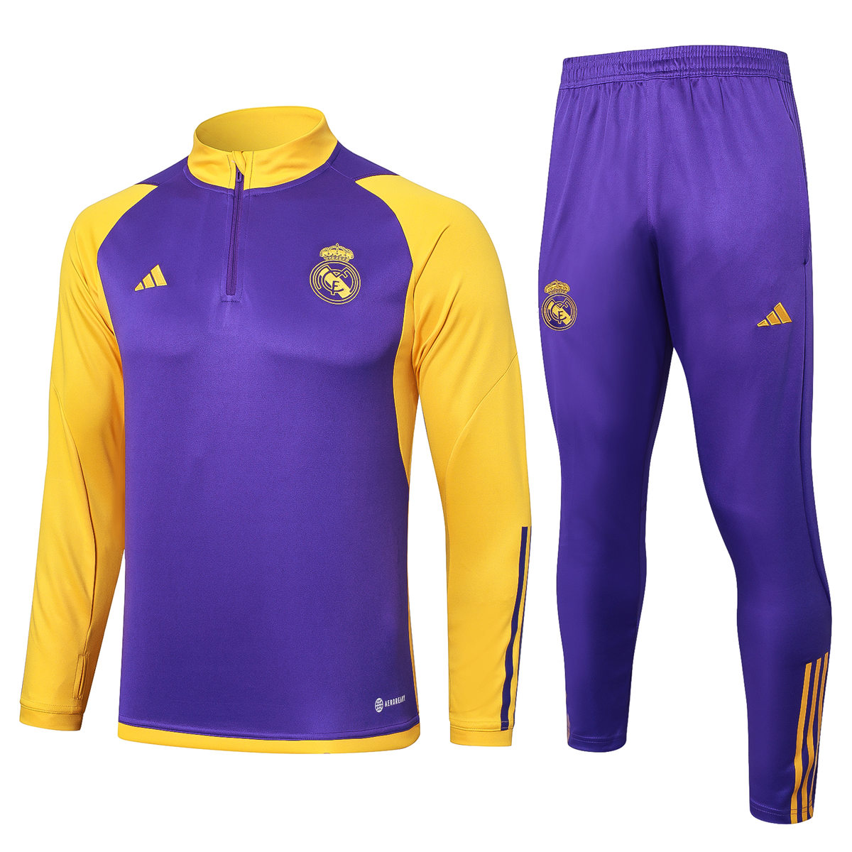 Mens Real Madrid Training Suit Purple 2023/24
