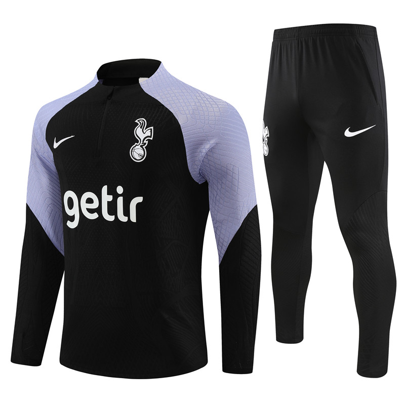 Mens Tottenham Hotspur Training Suit Black 2023/24