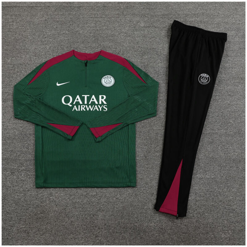 Kids PSG Training Suit Green 2024/25