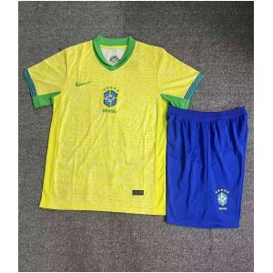 Kids Brazil Home Jersey 2024