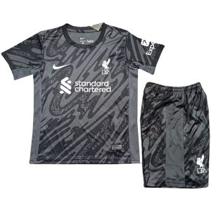 Kids Liverpool Goalkeeper Black Jersey 2024/25