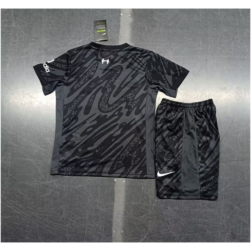 Kids Liverpool Goalkeeper Black Jersey 2024/25