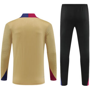 Mens Barcelona Training Suit Gold 2024/25