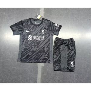 Kids Liverpool Goalkeeper Black Jersey 2024/25