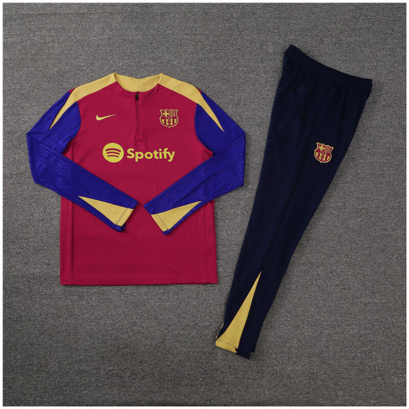 Kids Barcelona Training Suit Red 2024/25