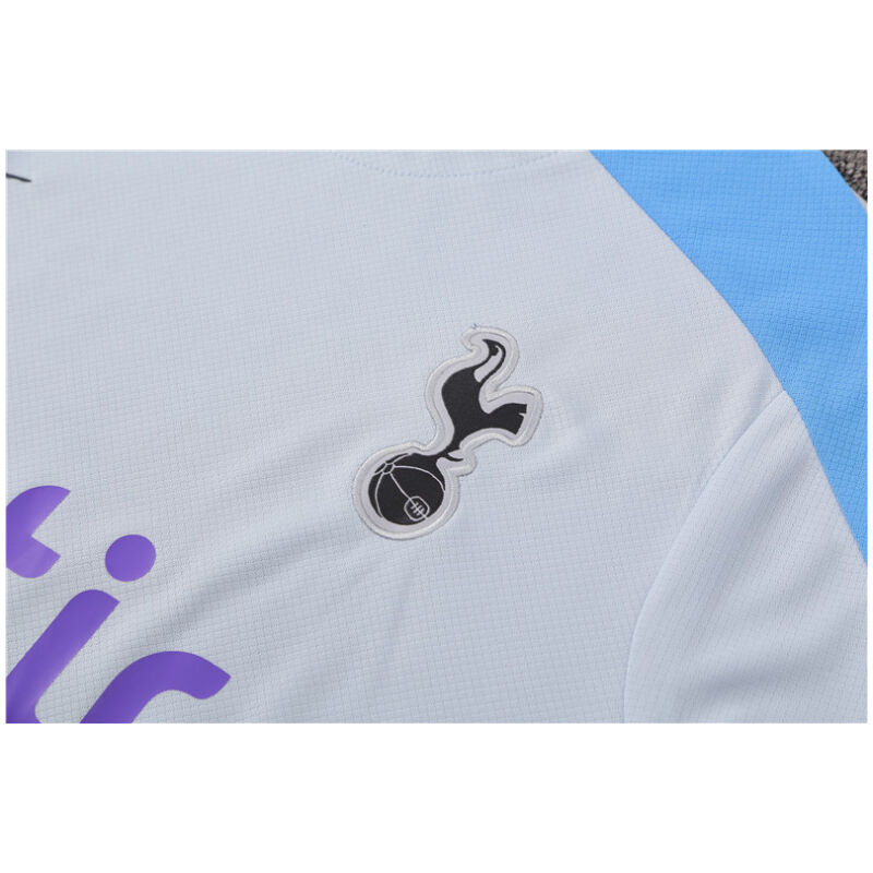 Mens Tottenham Hotspur Short Training Suit Light Grey 2024/25