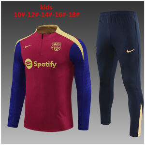 Kids Barcelona Training Suit Red 2024/25