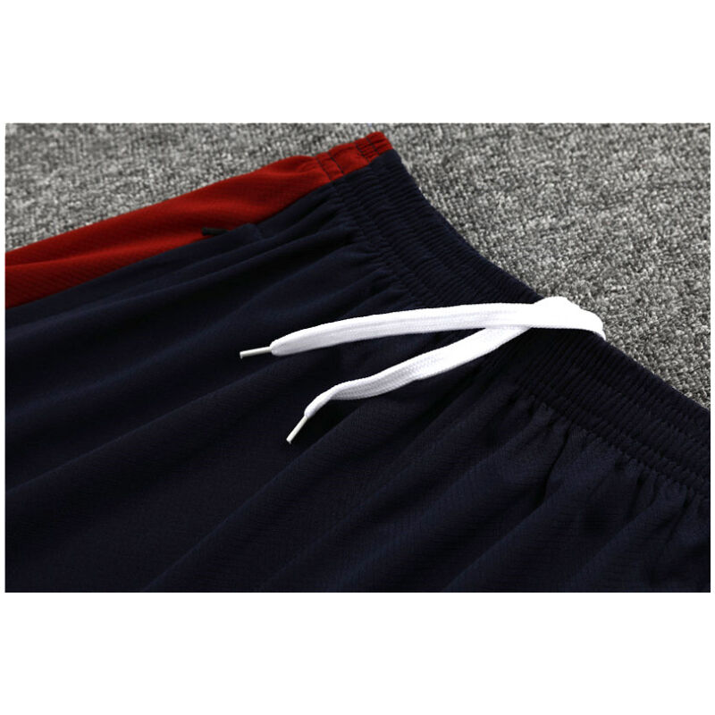 Mens Barcelona Short Training Suit Red – Blue 2024/25