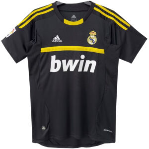 Herren Real Madrid Retro Torwart schwarzes Trikot 2011/12