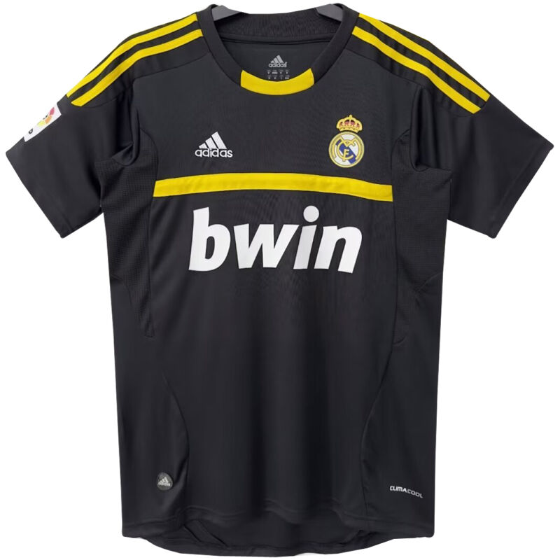 Herren Real Madrid Retro Torwart Schwarz Trikot 2011/12