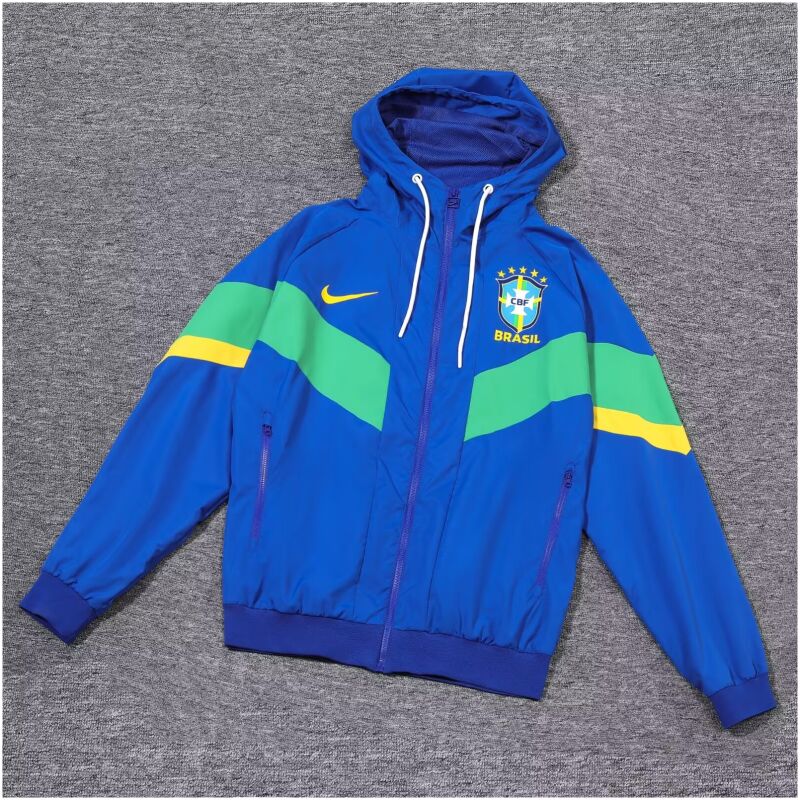Mens Brazil All Weather Windrunner Jacket Blue 2024