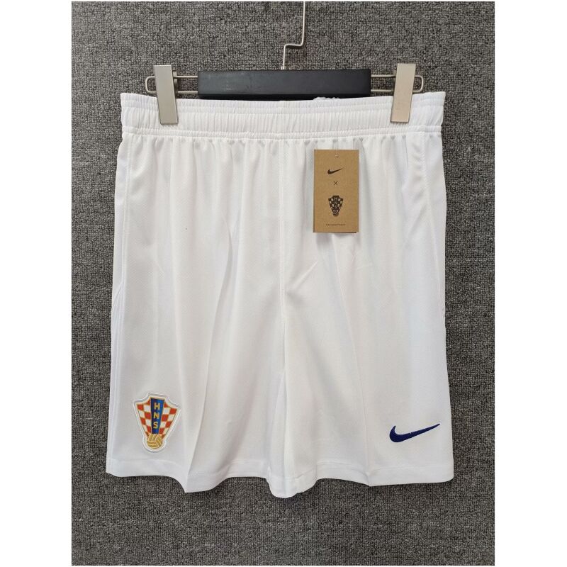 Mens Croatia Home Shorts 2024