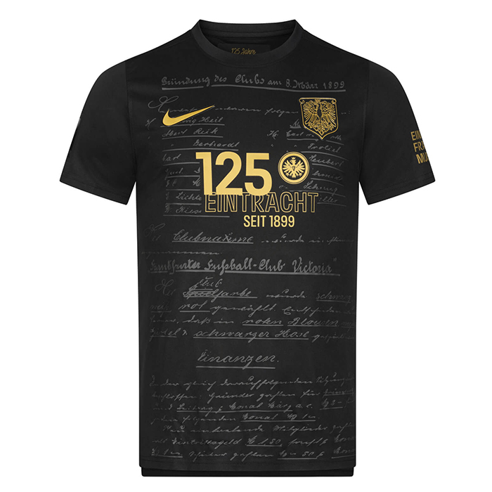 Mens Eintracht Frankfurt 125th Anniversary Black Jersey