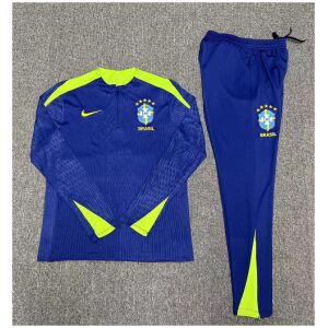 Mens Brazil Training Suit Blue 2024