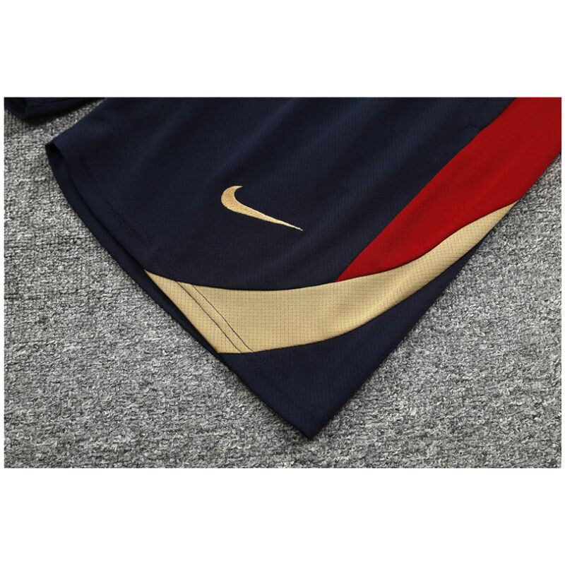 Mens Barcelona Short Training Suit Red – Blue 2024/25