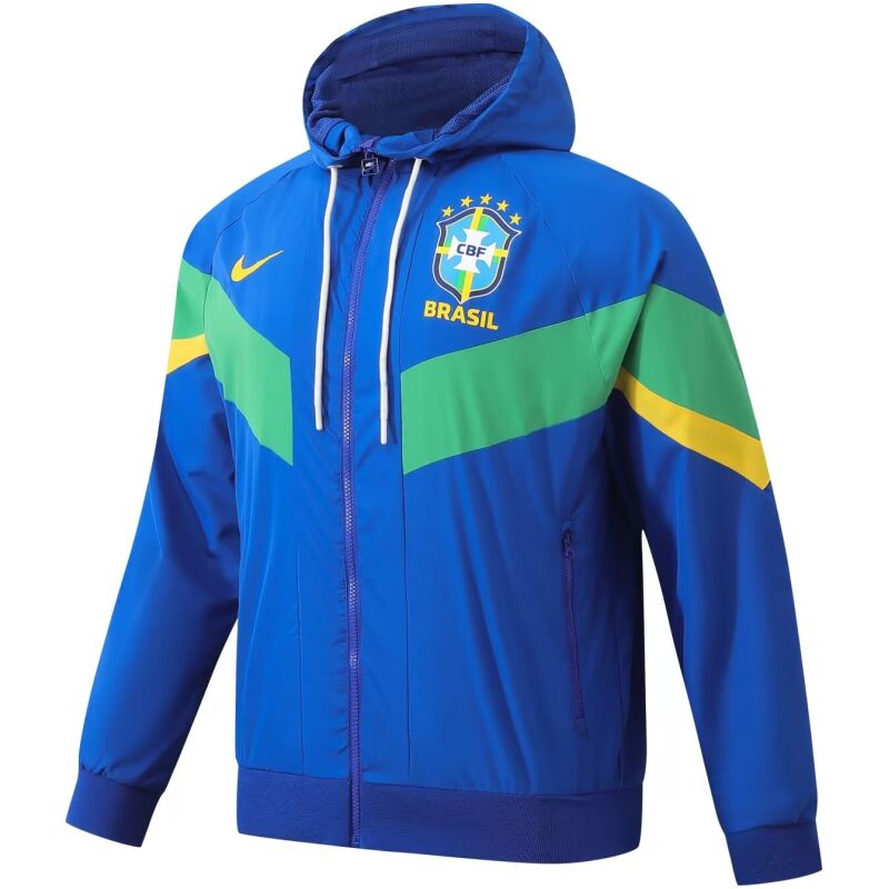 Mens Brazil All Weather Windrunner Jacket Blue 2024