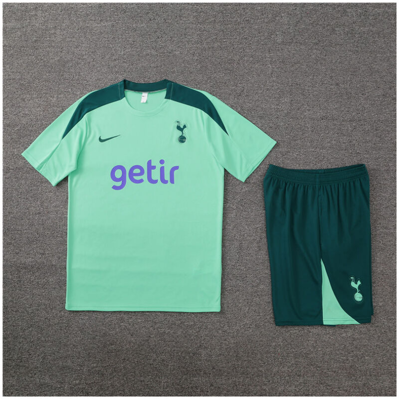 Kids Tottenham Hotspur Short Training Suit Light Green 2024/25