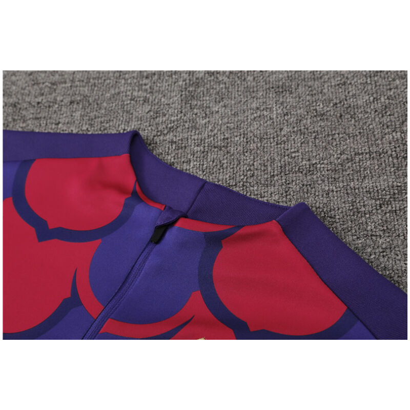 Mens Barcelona Training Suit Red – Blue 2024/25