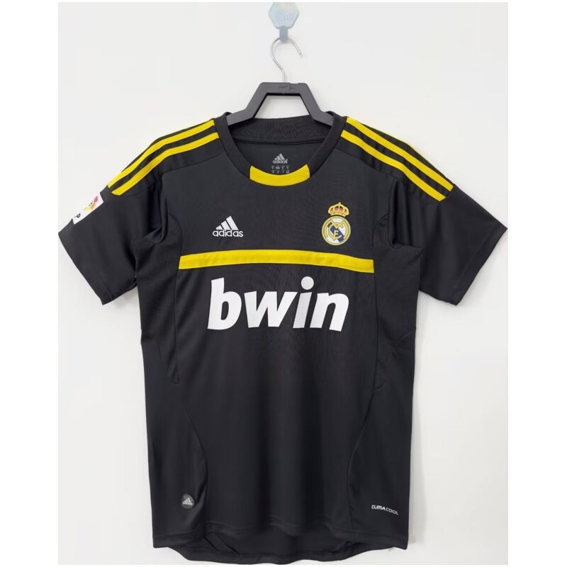 Herren Real Madrid Retro Torwart Schwarz Trikot 2011/12