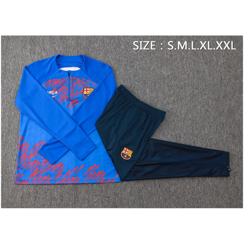Mens Barcelona Training Suit Sky Blue 2024/25