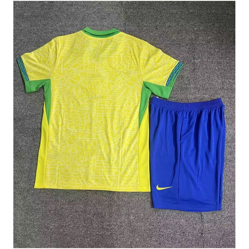 Kids Brazil Home Jersey 2024