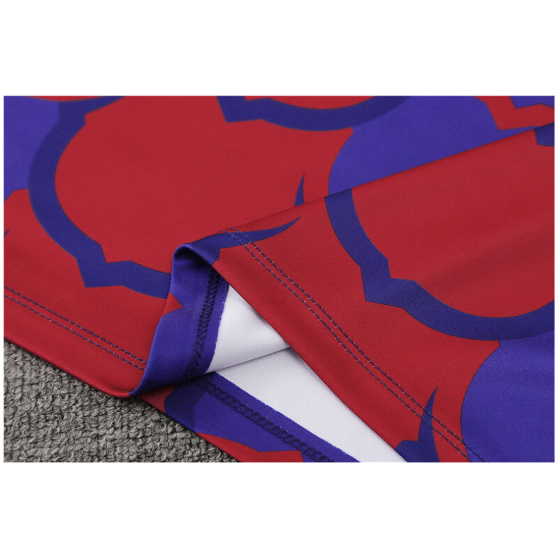 Mens Barcelona Training Suit Red – Blue 2024/25