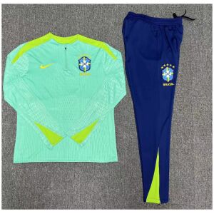 Mens Brazil Training Suit Green 2024