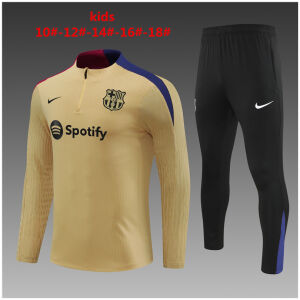 Kids Barcelona Training Suit Gold 2024/25