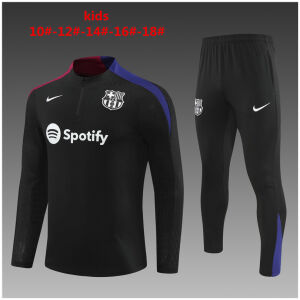 Kids Barcelona Training Suit Black 2024/25