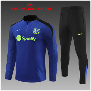 Kids Barcelona Training Suit Blue 2024/25