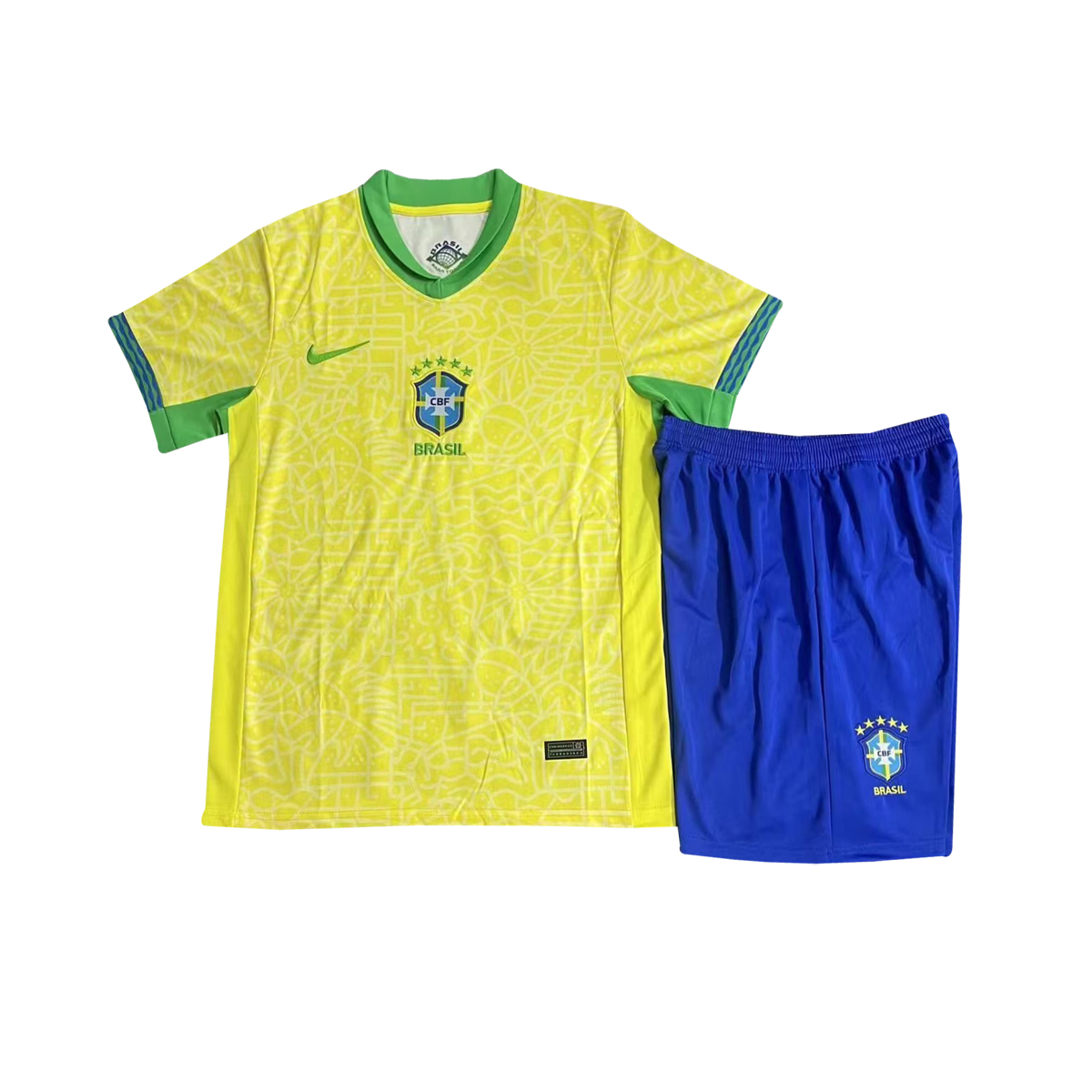 Kids Brazil Home Jersey 2024