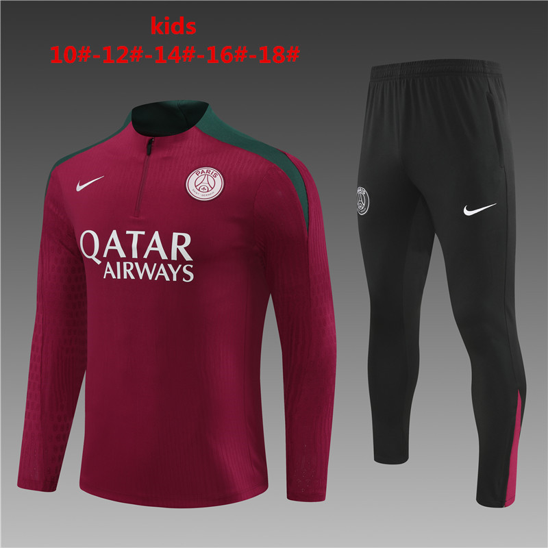 Kids PSG Training Suit Red 2024/25