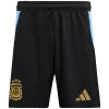 Mens Argentina Home Black Shorts 2024