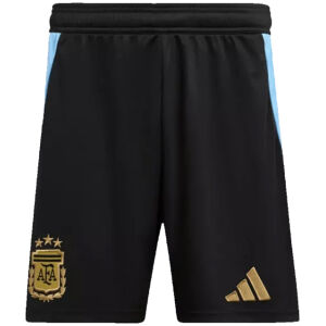 Mens Argentina Home Black Shorts 2024
