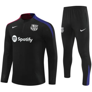 Mens Barcelona Training Suit Black 2024/25