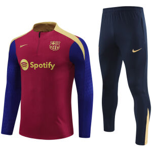 Mens Barcelona Training Suit Red 2024/25
