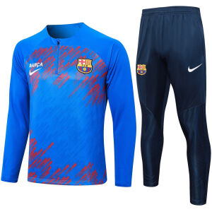 Mens Barcelona Training Suit Sky Blue 2024/25